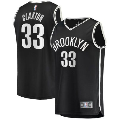 Nicolas Claxton Brooklyn Nets Fast Break Replica Jersey - Icon Edition - Black