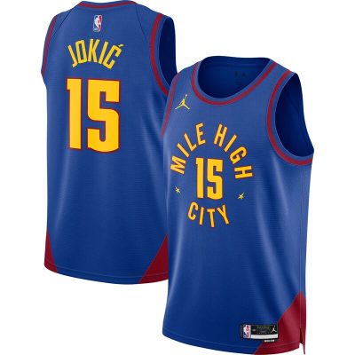 Nikola Jokic Denver Nuggets Swingman Jersey - Statement Edition - Blue