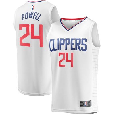 Norman Powell LA Clippers Fast Break Player Jersey - Association Edition - White