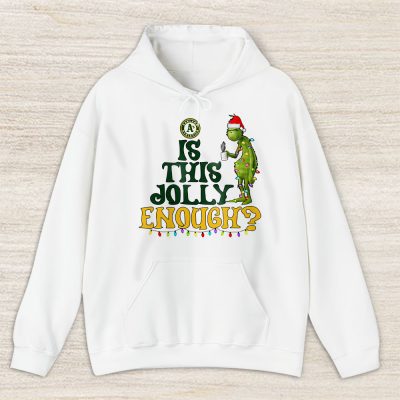 Oakland Athletics Merry Christmas MLB Gift For Fan Cute Grinch Unisex Hoodie TAS21504