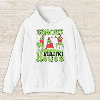 Oakland Athletics Merry Christmas MLB Gift For Fan Cute Grinch Unisex Hoodie TAS21853