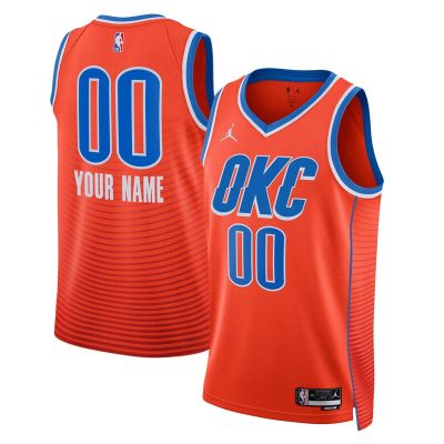 Oklahoma City Thunder 2022/23 Swingman Custom Jersey - Statement Edition - Orange