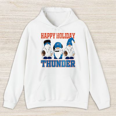 Oklahoma City Thunder Merry Christmas NBA Gift For Fan Christmas Gnomes Unisex Hoodie TAS21508