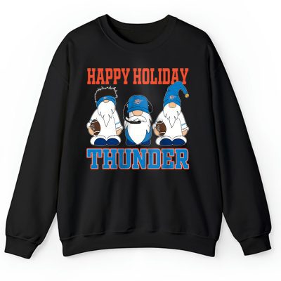 Oklahoma City Thunder Merry Christmas NBA Gift For Fan Christmas Gnomes Unisex Sweatshirt TAH21508