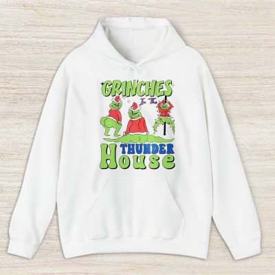 Oklahoma City Thunder Merry Christmas NBA Gift For Fan Cute Grinch Unisex Hoodie TAS21857