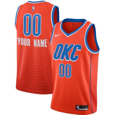 Oklahoma City Thunder Swingman Custom Jersey - Statement Edition - Orange