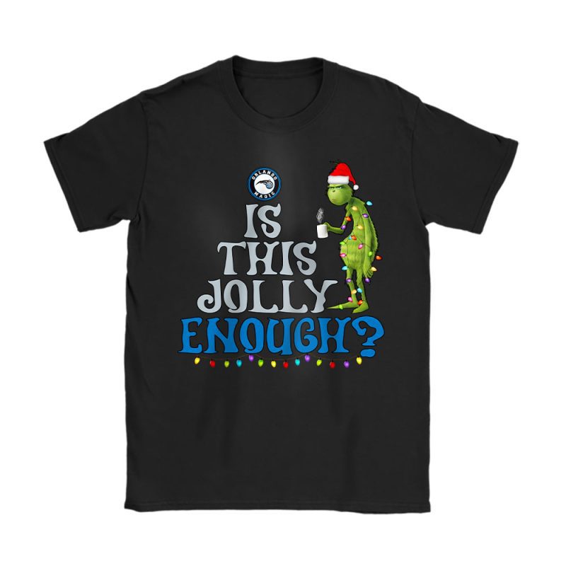 Orlando Magic Merry Christmas NBA Gift For Fan Cute Grinch Unisex T-Shirt Cotton Tee TAT21510