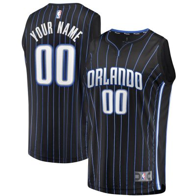 Orlando Magic Youth Fast Break Replica Custom Jersey Black - Icon Edition