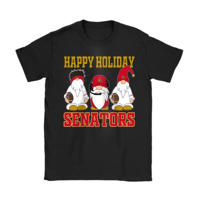 Ottawa Senators Merry Christmas NHL Gift For Fan Christmas Gnomes Unisex T-Shirt Cotton Tee TAT21515