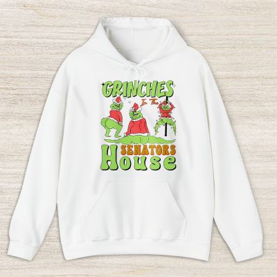 Ottawa Senators Merry Christmas NHL Gift For Fan Cute Grinch Unisex Hoodie TAS21865