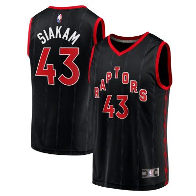 Pascal Siakam Toronto Raptors Fast Break Replica Jersey Black - Statement Edition