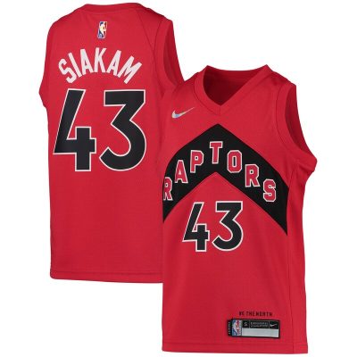 Pascal Siakam Toronto Raptors Youth 2021/22 Diamond Swingman Jersey - Icon Edition - Red