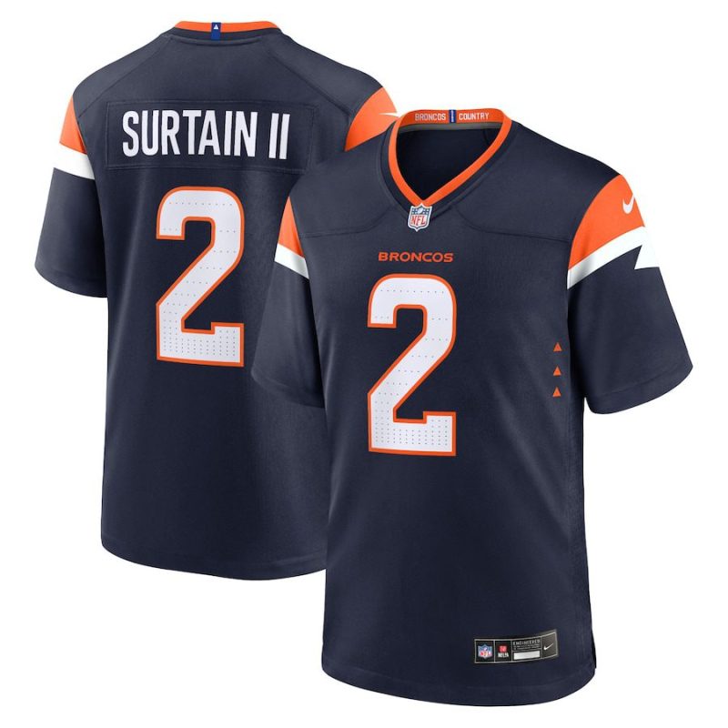 Patrick Surtain II Denver Broncos Alternate Game Jersey - Navy