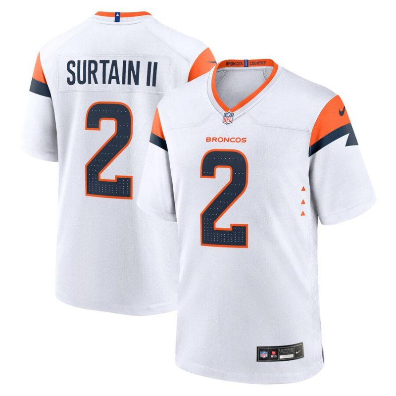 Patrick Surtain II Denver Broncos Game Jersey - White