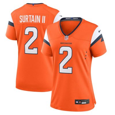 Patrick Surtain II Denver Broncos Women's Game Jersey - Orange