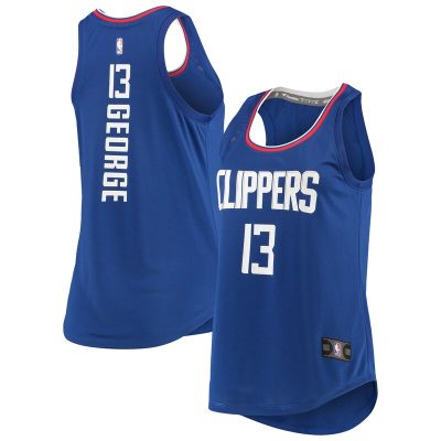 Paul George LA Clippers Women's Fast Break Player Movement Jersey Tank Top - Royal