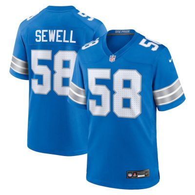 Penei Sewell Detroit Lions Game Jersey - Blue