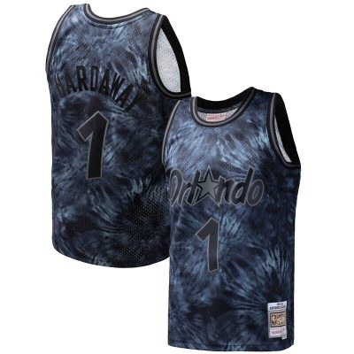 Penny Hardaway Orlando Magic Hardwood Classics 1984/85 Tie-Dye Swingman Jersey - Black