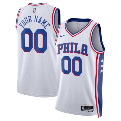 Philadelphia 76ers 2022/23 Swingman Custom Jersey White - Association Edition