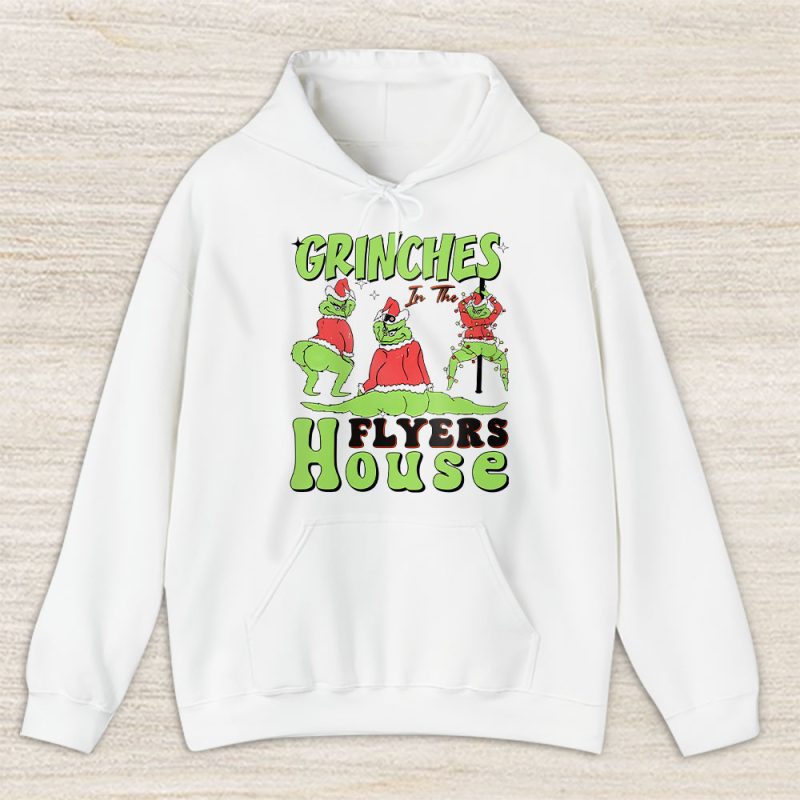 Philadelphia Flyers Merry Christmas NHL Gift For Fan Cute Grinch Unisex Hoodie TAS21869