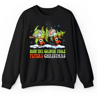 Philadelphia Flyers Merry Christmas NHL Gift For Fan Cute Grinch Unisex Sweatshirt TAH21868