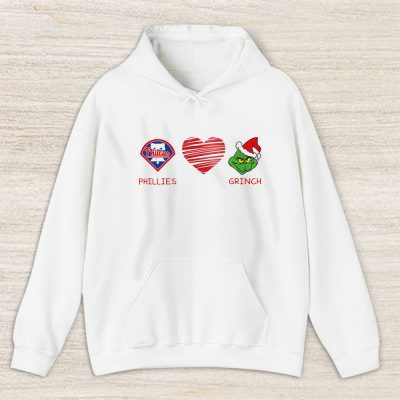 Philadelphia Phillies Merry Christmas MLB Gift For Fan Cute Grinch Unisex Hoodie TAS21878