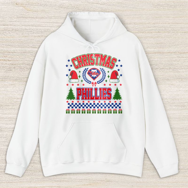 Philadelphia Phillies Merry Christmas MLB Gift For Fan Cute Santa Hohoho Unisex Hoodie TAS21879