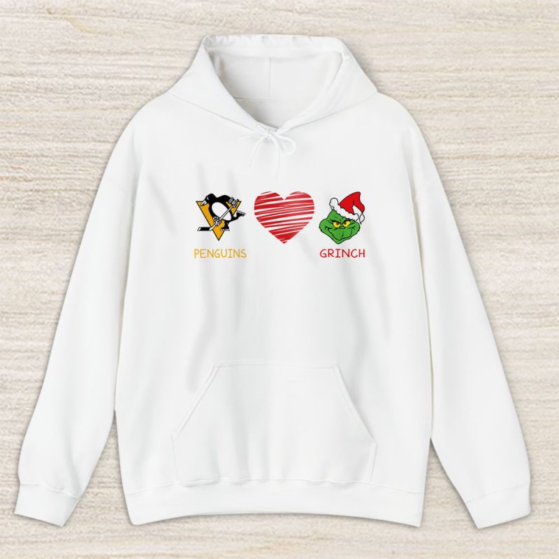 Pittsburgh Penguins Merry Christmas NHL Gift For Fan Cute Grinch Unisex Hoodie TAS21894