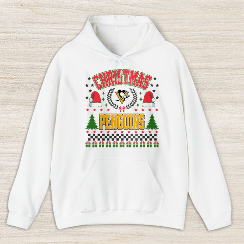 Pittsburgh Penguins Merry Christmas NHL Gift For Fan Cute Santa Hohoho Unisex Hoodie TAS21895