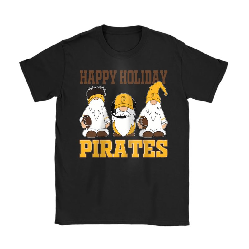 Pittsburgh Pirates Merry Christmas MLB Gift For Fan Christmas Gnomes Unisex T-Shirt Cotton Tee TAT21531