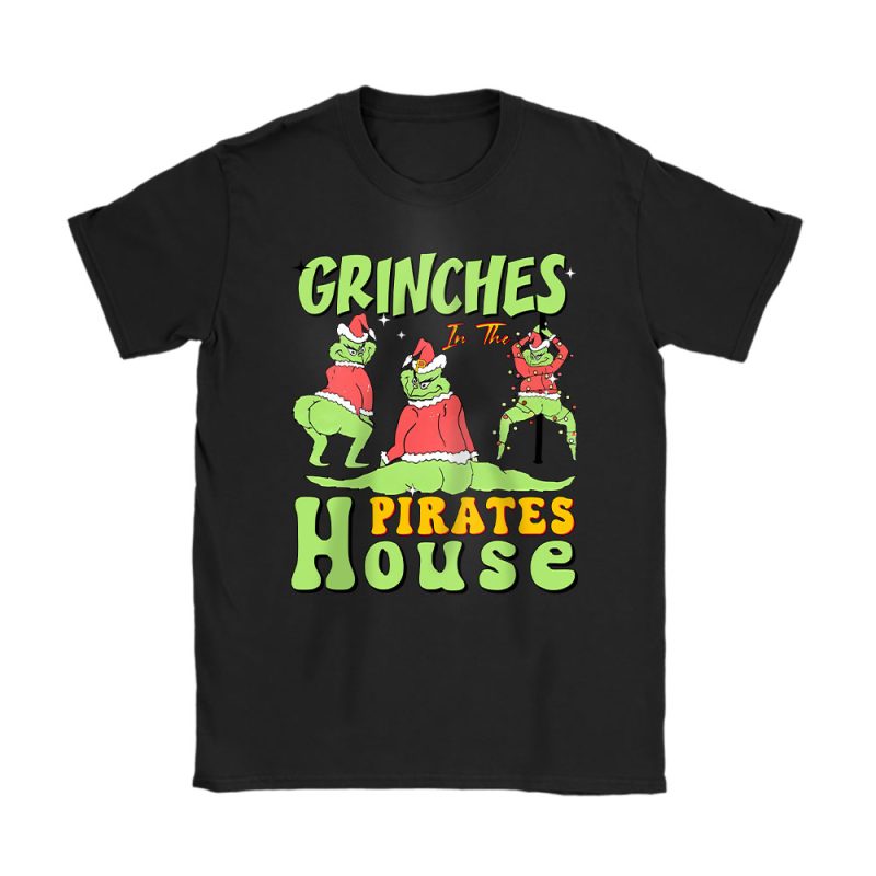 Pittsburgh Pirates Merry Christmas MLB Gift For Fan Cute Grinch Unisex T-Shirt Cotton Tee TAT21885