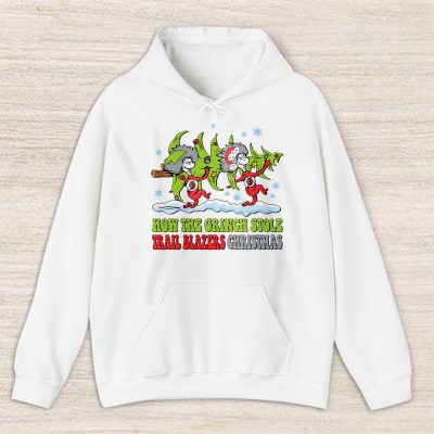 Portland Trail Blazers Merry Christmas NBA Gift For Fan Cute Grinch Unisex Hoodie TAS21888