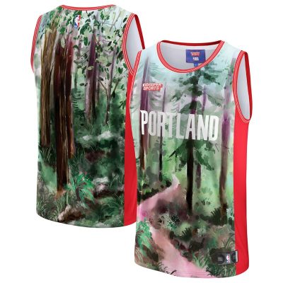 Portland Trail Blazers NBA & KidSuper Studios by Hometown Jersey - Green