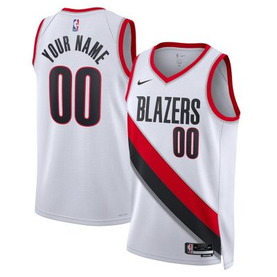 Portland Trail Blazers Swingman Custom Jersey White - Association Edition