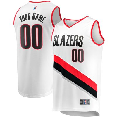 Portland Trail Blazers Youth Fast Break Replica Custom Jersey - Association Edition - White