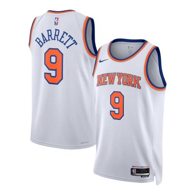 RJ Barrett New York Knicks Swingman Jersey - Association Edition - White