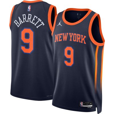 RJ Barrett New York Knicks Swingman Jersey - Statement Edition - Navy