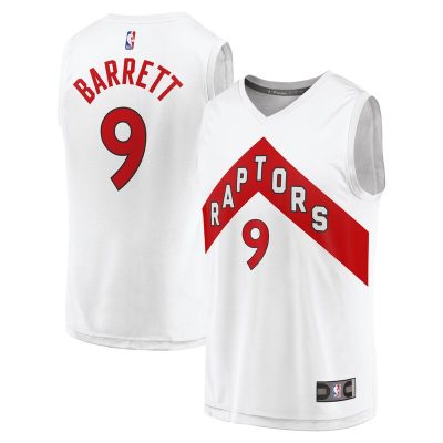 RJ Barrett Toronto Raptors Fast Break Player Jersey - Association Edition - White