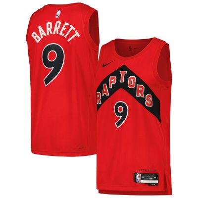 RJ Barrett Toronto Raptors Swingman Player Jersey - Icon Edition - Red