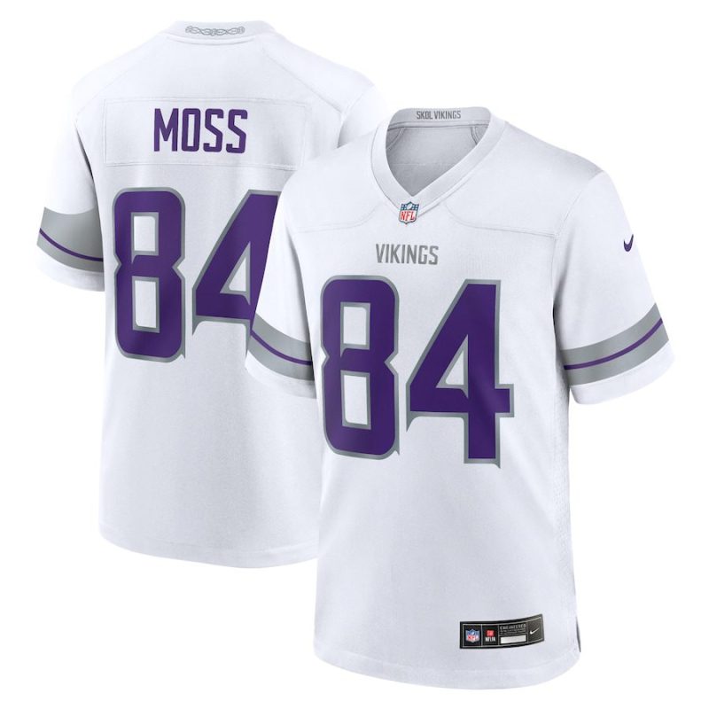 Randy Moss Minnesota Vikings Alternate Retired Player Game Jersey - White