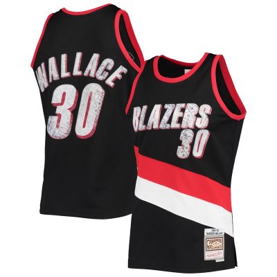 Rasheed Wallace Portland Trail Blazers 1999/00 Hardwood Classics NBA 75th Anniversary Diamond Swingman Jersey - Black