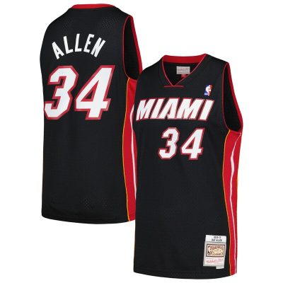 Ray Allen Miami Heat 2012/13 Hardwood Classics Swingman Jersey - Black