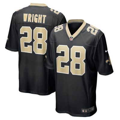 Rejzohn Wright New Orleans Saints Game Jersey - Black