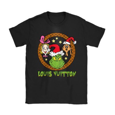 Retro Grinch Christmas Louis Vuitton Unisex T-Shirt Cotton Tee TAT20148