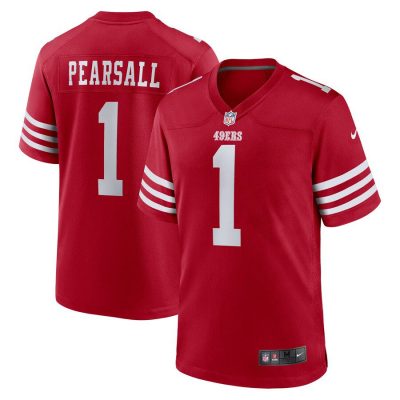 Ricky Pearsall San Francisco 49ers 2024 NFL Draft First Round Pick Player Game Jersey - Scarlet