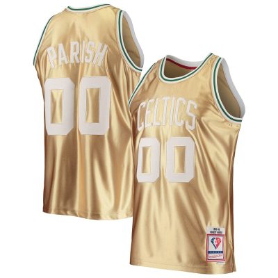 Robert Parish Boston Celtics 75th Anniversary 1985/86 Hardwood Classics Swingman Jersey - Gold