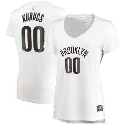 Rodions Kurucs Brooklyn Nets Women's Fast Break Player Jersey - Association Edition - White