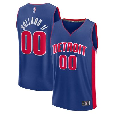 Ron Holland II Detroit Pistons Fast Break Replica Player Jersey - Icon Edition - Blue