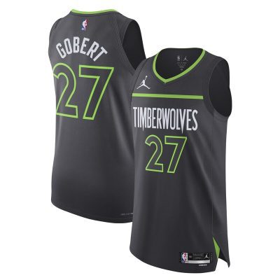 Rudy Gobert Minnesota Timberwolves Player Jersey - Statement Edition - Anthracite