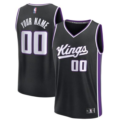 Sacramento Kings Fast Break Custom Jersey - Icon Edition - Black